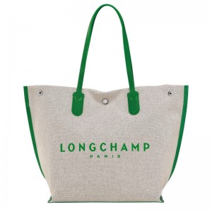 Green Longchamp Essential L Women's Tote Bags | 1674-ROIYS