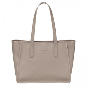 Grey Longchamp Le Foulonné L Women's Tote Bags | 0586-NKEXJ