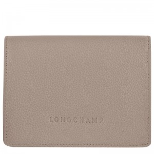 Grey Longchamp Le Foulonné Women's Wallet | 8946-ADRQL