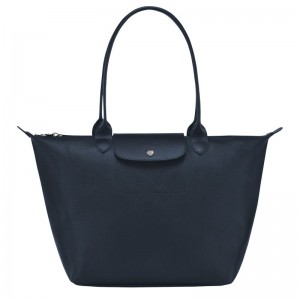 Navy Longchamp Le Pliage City L Women's Tote Bags | 5790-HPLAT