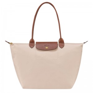 White Longchamp Le Pliage Original L Women's Tote Bags | 8315-RINWD