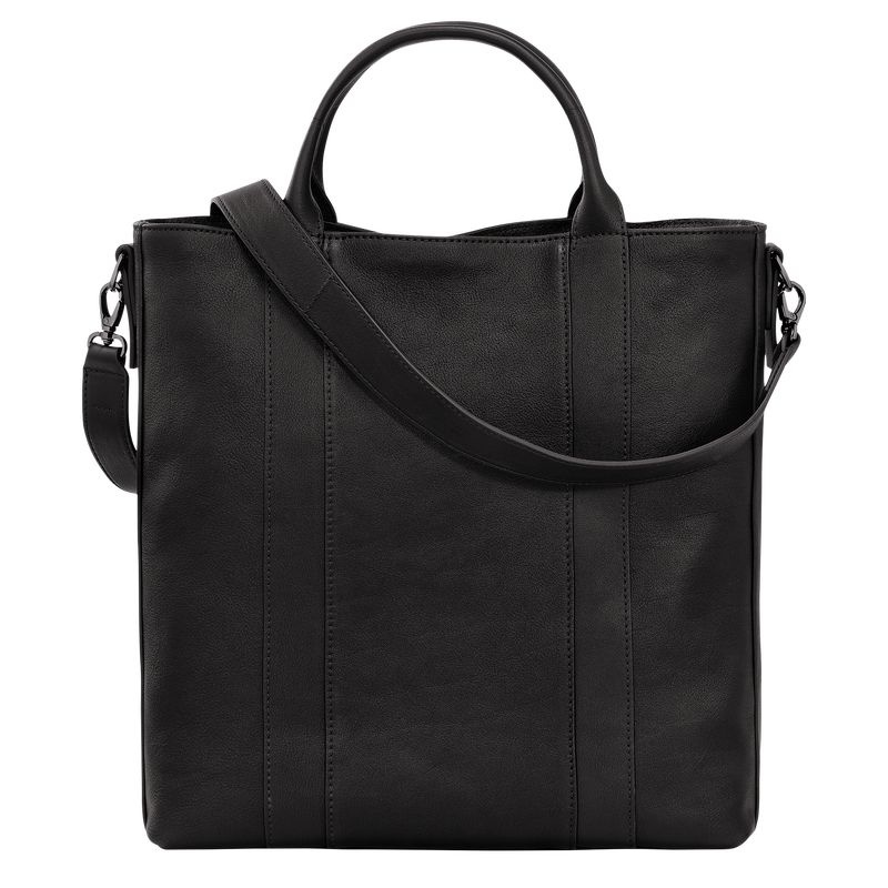 Black Longchamp 3D L Women's Tote Bags | 9537-EWPTM