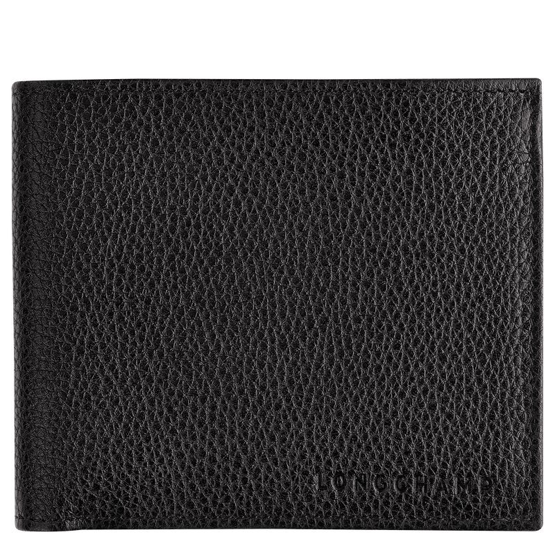 Black Longchamp Le Foulonné Women\'s Wallet | 6582-LGWYP