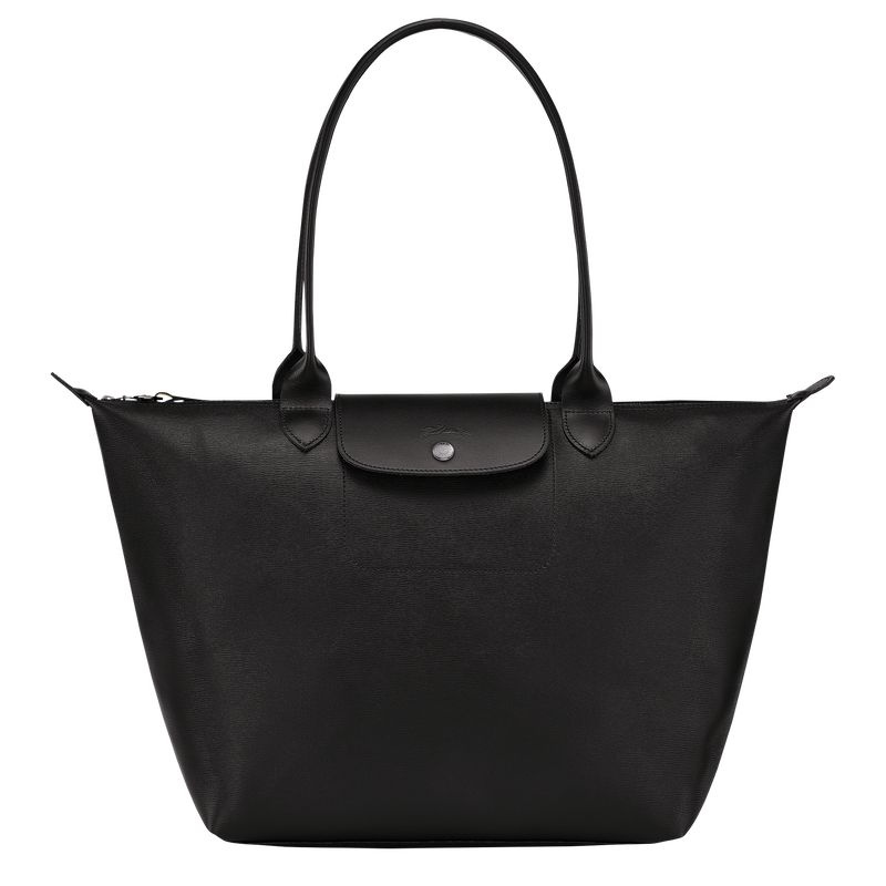 Black Longchamp Le Pliage City L Women\'s Tote Bags | 0957-CNEHZ