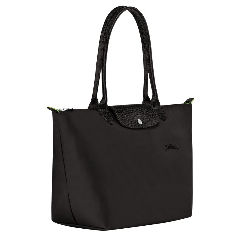 Black Longchamp Le Pliage Green L Women's Tote Bags | 8912-BXDIL