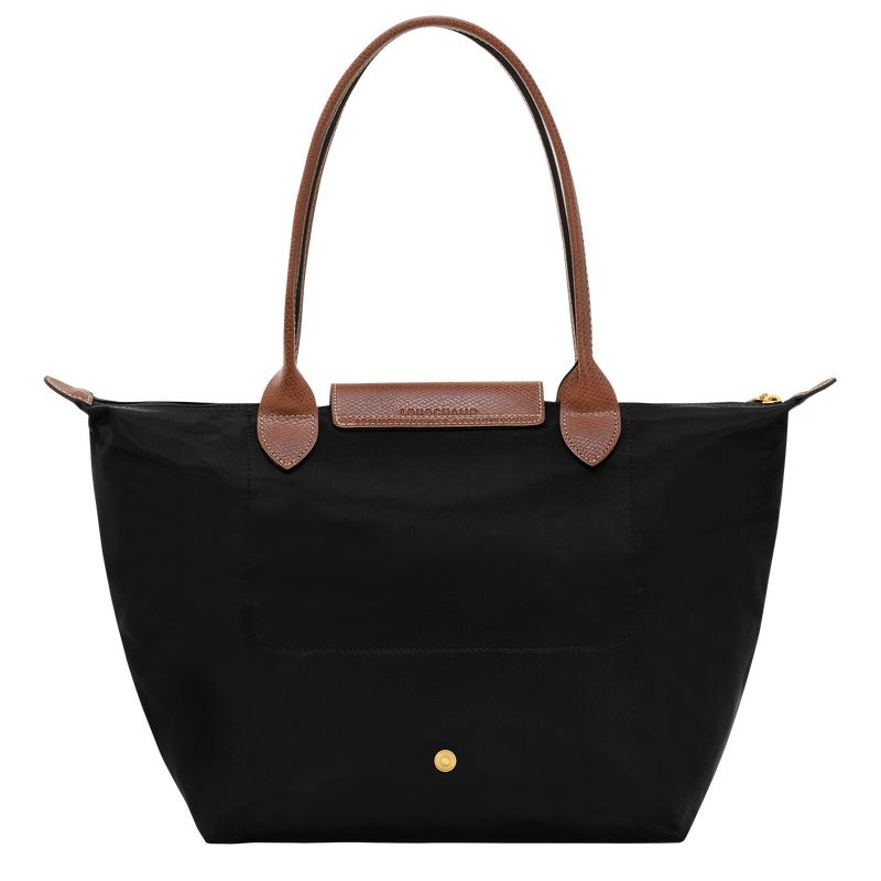 Black Longchamp Le Pliage Original M Women's Tote Bags | 9368-OHEFN