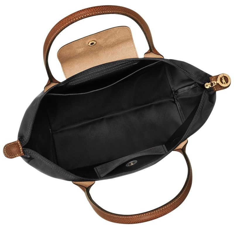 Black Longchamp Le Pliage Original M Women's Tote Bags | 9368-OHEFN