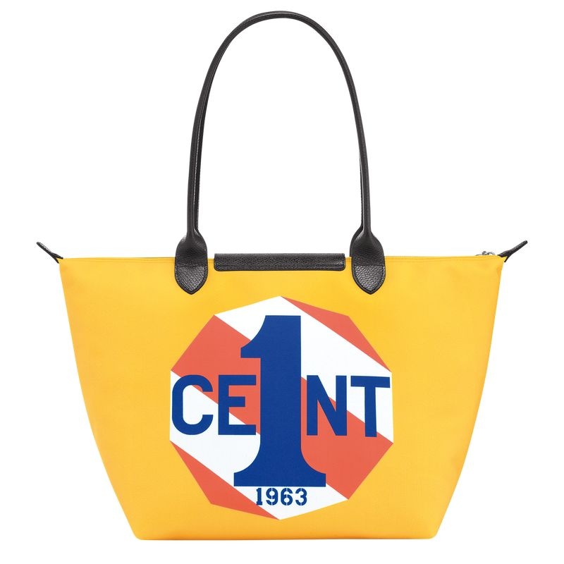 Blue Longchamp x Robert Indiana L Women's Tote Bags | 0268-WAUDY