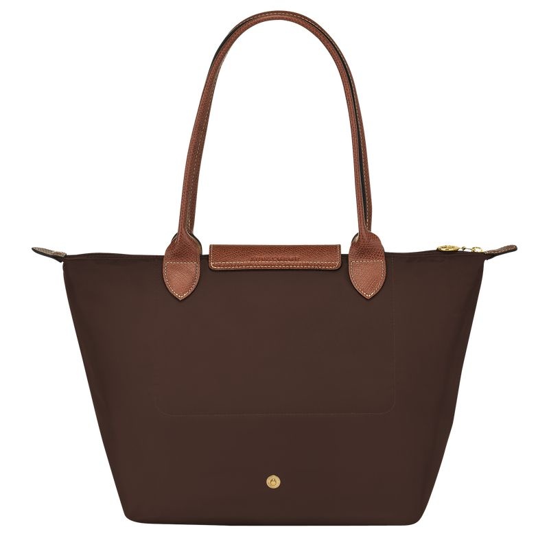 Chocolate Longchamp Le Pliage Original M Women's Tote Bags | 2843-ISCON