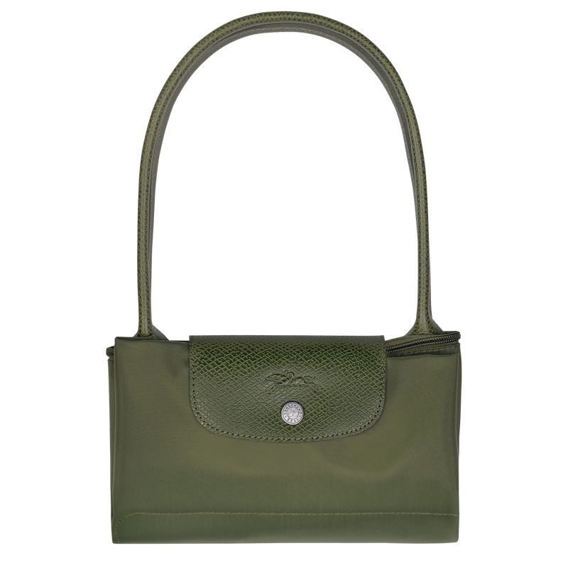 Green Longchamp Le Pliage Green M Women's Tote Bags | 7316-VZGXH