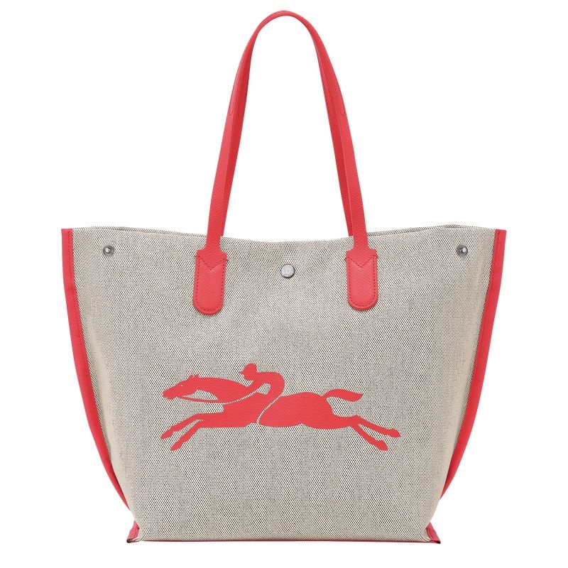 Grey Longchamp Essential L Women's Tote Bags | 9350-NSXDA