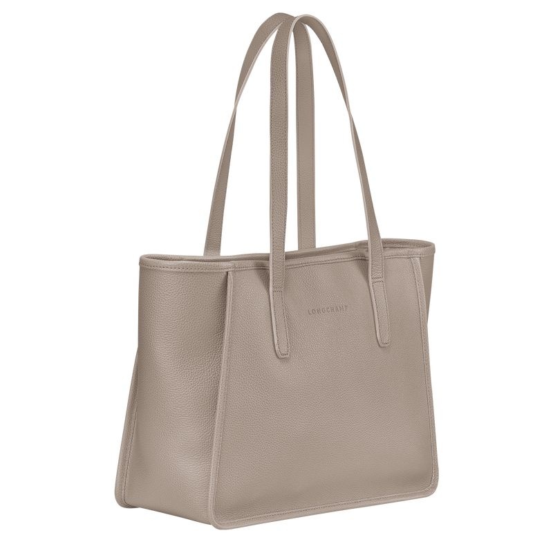 Grey Longchamp Le Foulonné L Women's Tote Bags | 0586-NKEXJ