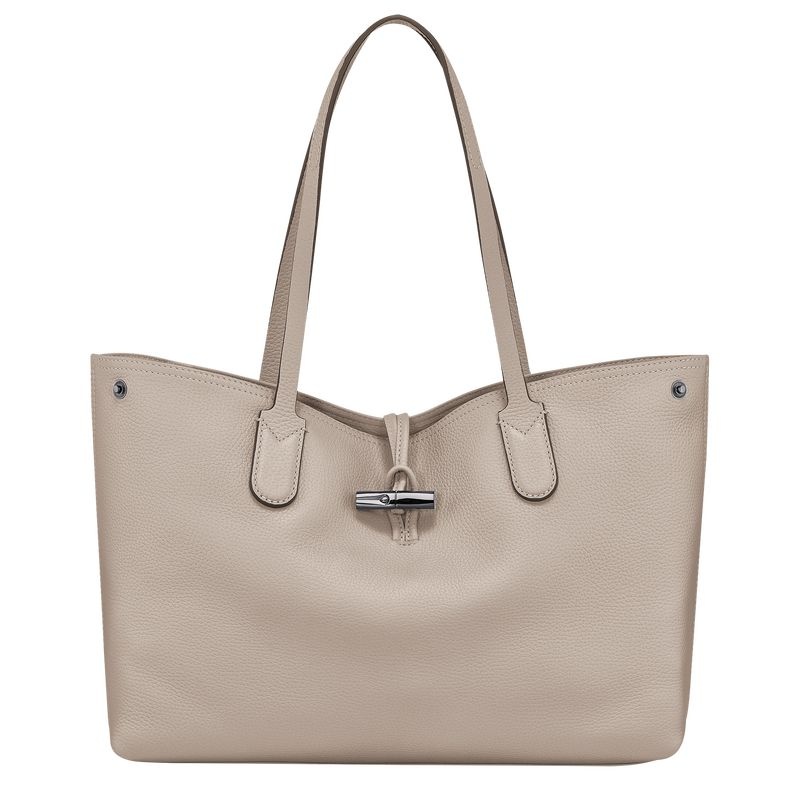 Grey Longchamp Roseau Essential L Women\'s Tote Bags | 7128-YKDMX