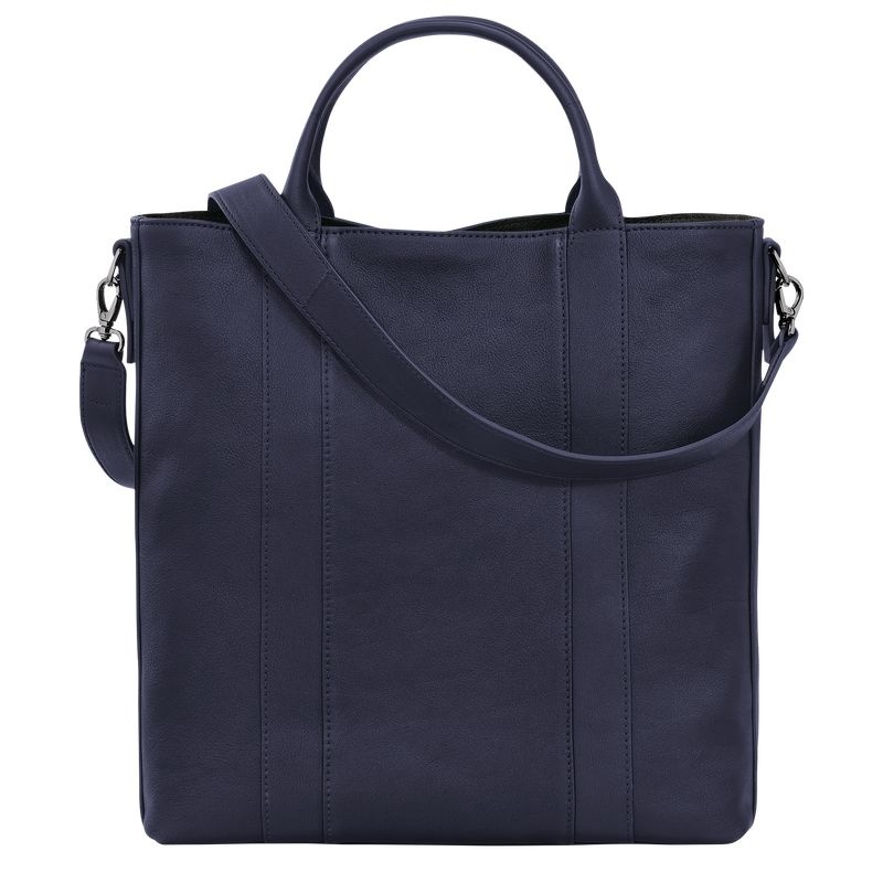 Navy Longchamp 3D L Women's Tote Bags | 3957-PCYBZ