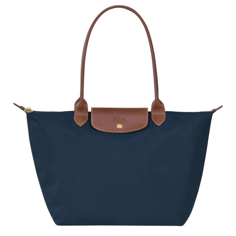 Navy Longchamp Le Pliage Original L Women\'s Tote Bags | 3726-YKGVT