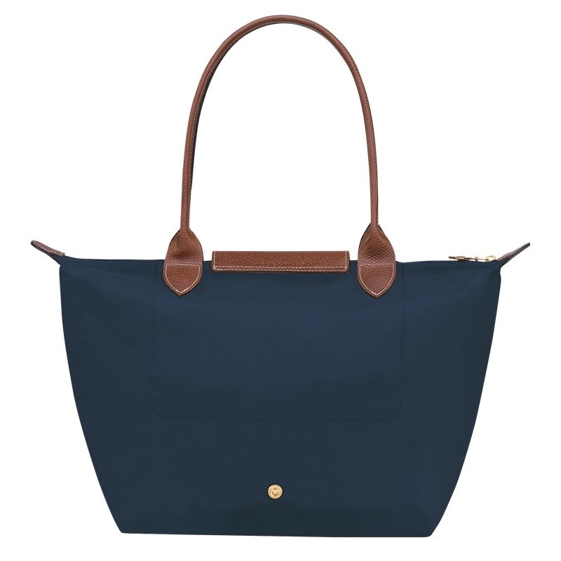 Navy Longchamp Le Pliage Original M Women's Tote Bags | 4751-NGJDL