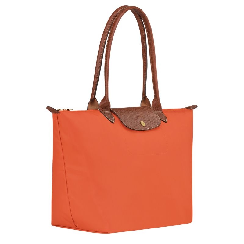 Orange Longchamp Le Pliage Original L Women's Tote Bags | 5012-DSGCT