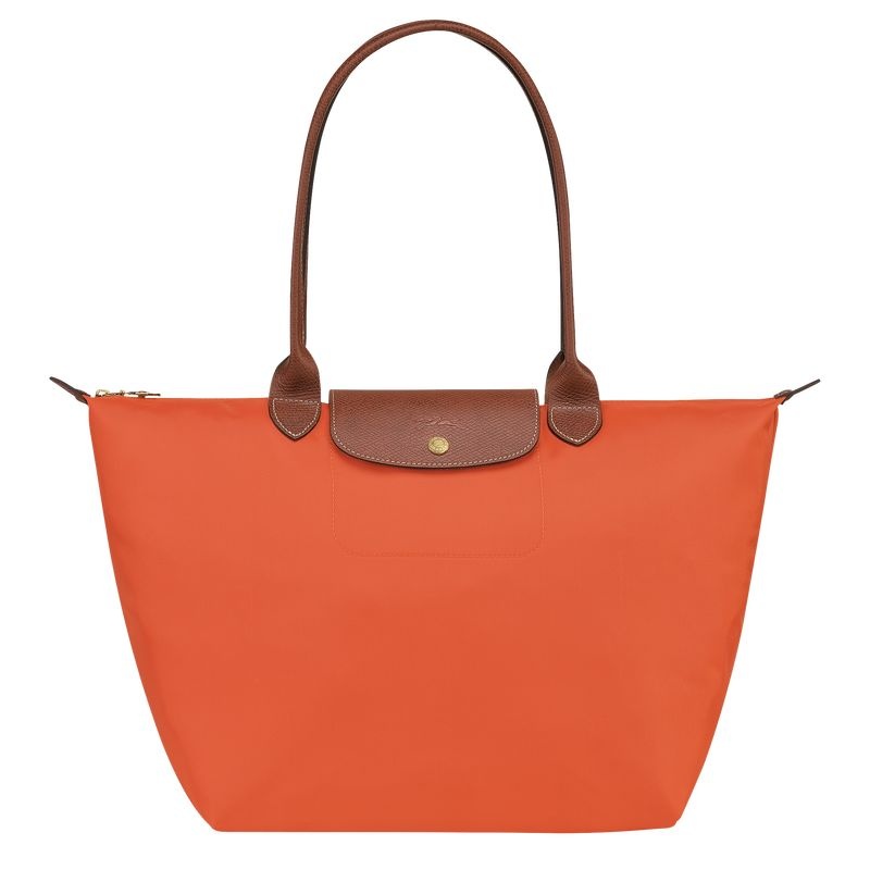 Orange Longchamp Le Pliage Original L Women\'s Tote Bags | 5012-DSGCT