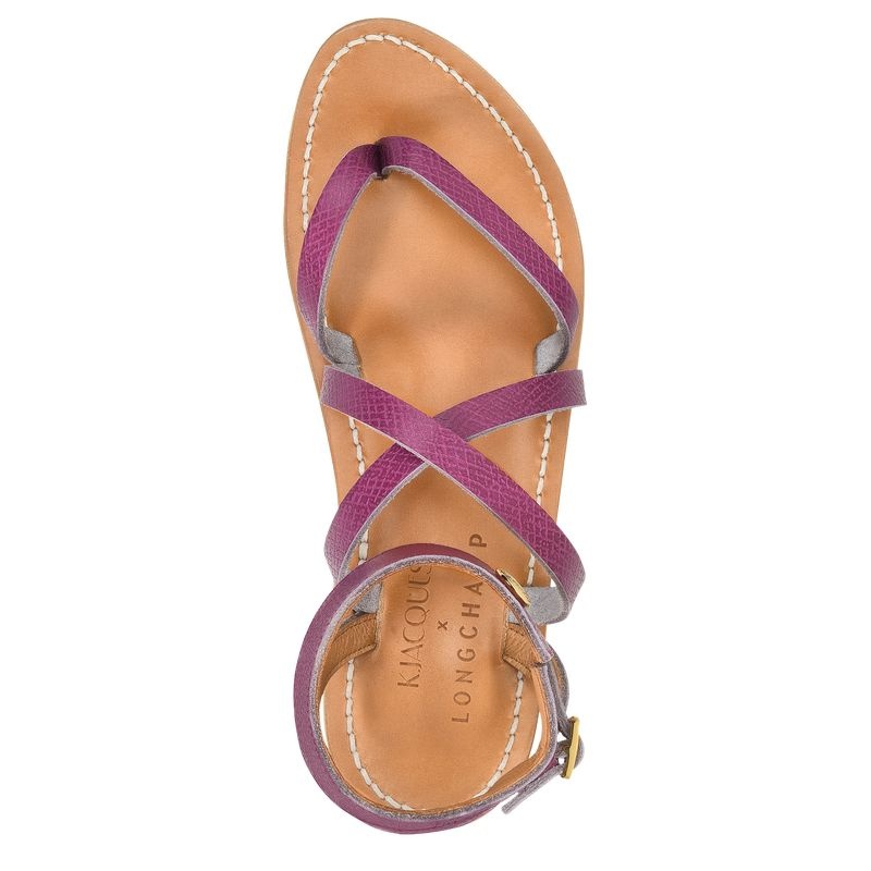 Purple Longchamp x K.Jacques Sandals Women's Sandals | 4753-MGVTS